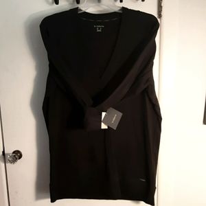 Liz Claiborne  XL long black sweater